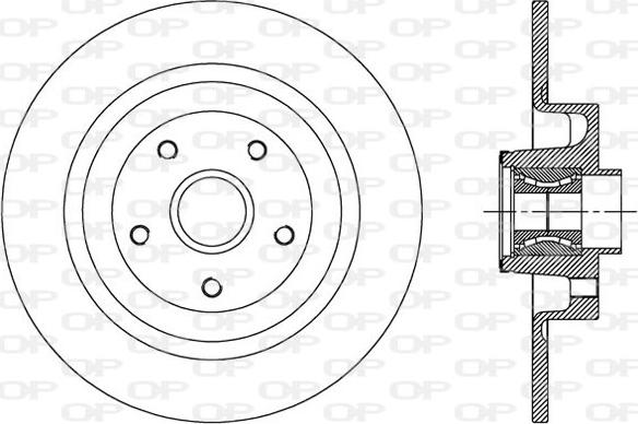 Open Parts BDA2507.30 - Тормозной диск autosila-amz.com