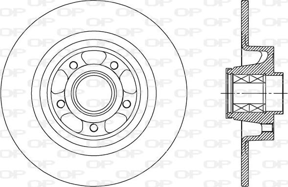 Open Parts BDA2514.30 - Тормозной диск autosila-amz.com