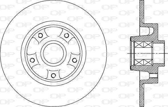 Open Parts BDA2513.30 - Тормозной диск autosila-amz.com