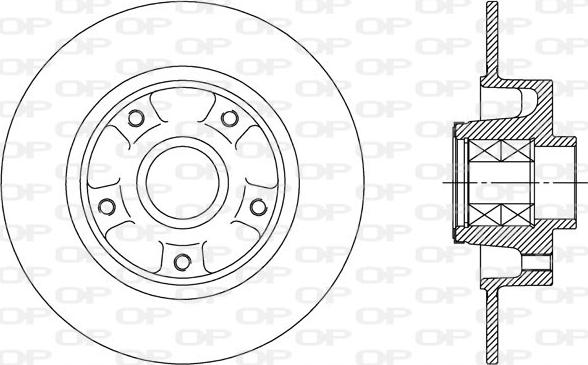 Open Parts BDA2512.30 - Тормозной диск autosila-amz.com