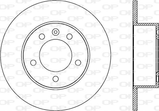 Open Parts BDA2589.10 - Тормозной диск autosila-amz.com