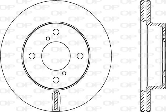 Open Parts BDA2586.20 - Тормозной диск autosila-amz.com