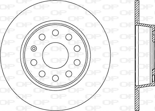 Open Parts BDR2539.10 - Тормозной диск autosila-amz.com