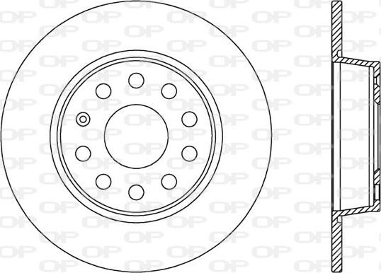 Open Parts BDA2539.10 - Тормозной диск autosila-amz.com