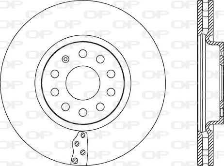 Open Parts BDA2657.20 - Тормозной диск autosila-amz.com