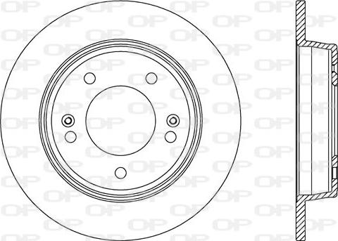 Open Parts BDA2604.10 - Тормозной диск autosila-amz.com