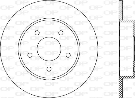 Open Parts BDA2046.10 - Тормозной диск autosila-amz.com
