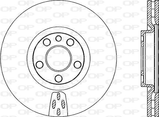 Open Parts BDA2052.20 - Тормозной диск autosila-amz.com