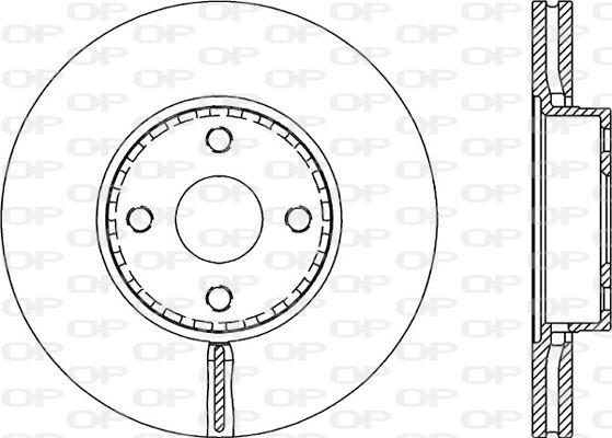 Open Parts BDA2155.20 - Тормозной диск autosila-amz.com