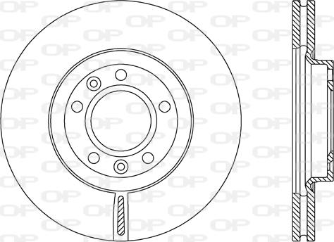 Open Parts BDA2158.20 - Тормозной диск autosila-amz.com