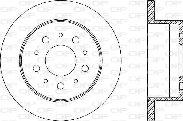 Open Parts BDA2176.10 - Тормозной диск autosila-amz.com