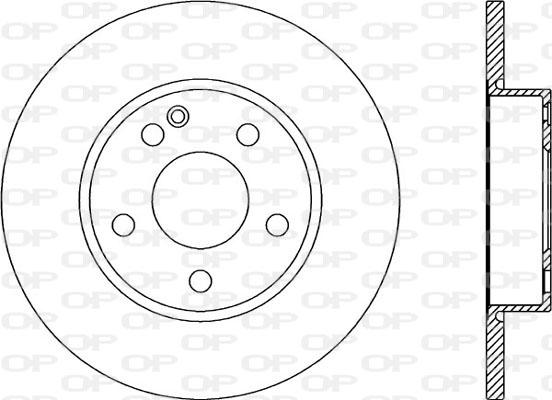 Open Parts BDA2173.10 - Тормозной диск autosila-amz.com