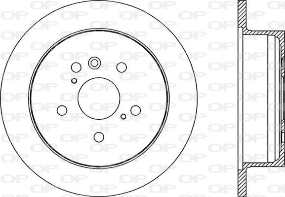 Open Parts BDA2172.10 - Тормозной диск autosila-amz.com