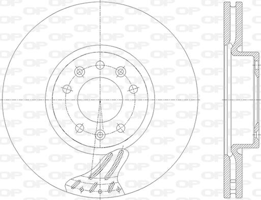 Open Parts BDA2845.20 - Тормозной диск autosila-amz.com