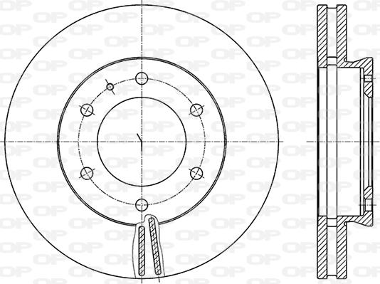 Open Parts BDA2855.20 - Тормозной диск autosila-amz.com