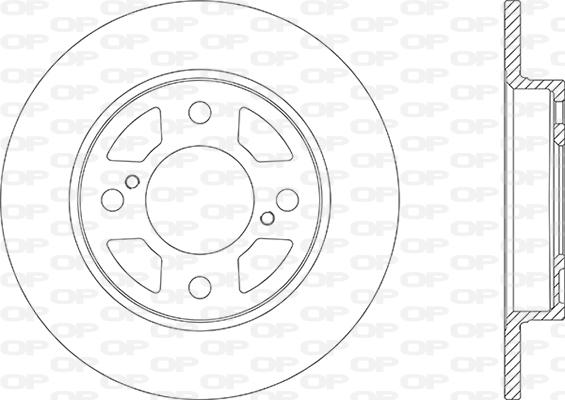 Open Parts BDA2866.10 - Тормозной диск autosila-amz.com