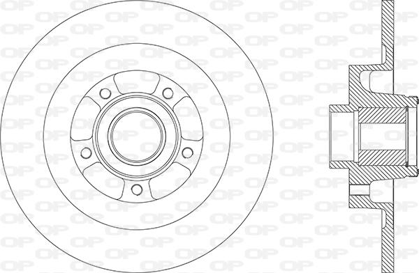 Open Parts BDA2870.30 - Тормозной диск autosila-amz.com
