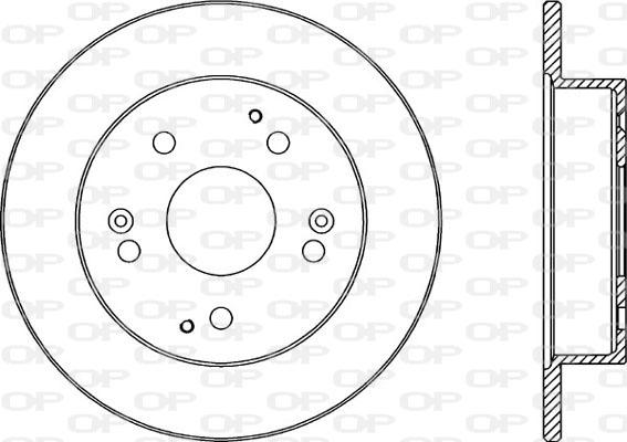 Open Parts BDA2342.10 - Тормозной диск autosila-amz.com