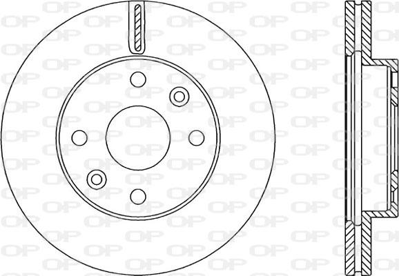 Open Parts BDA2359.20 - Тормозной диск autosila-amz.com