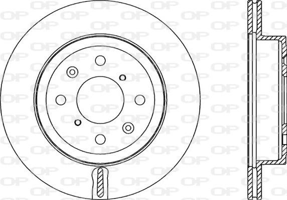 Open Parts BDA2353.20 - Тормозной диск autosila-amz.com