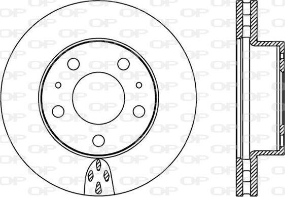 Open Parts BDA2366.20 - Тормозной диск autosila-amz.com