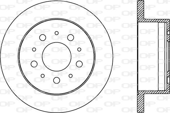 Open Parts BDA2384.10 - Тормозной диск autosila-amz.com