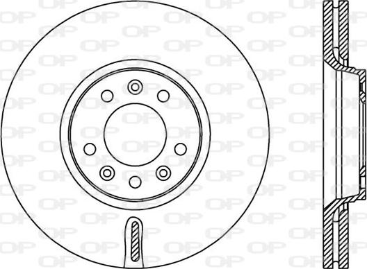 Open Parts BDA2383.20 - Тормозной диск autosila-amz.com