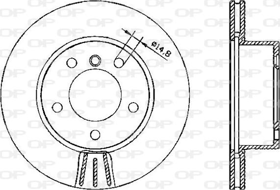 Open Parts BDA2328.20 - Тормозной диск autosila-amz.com