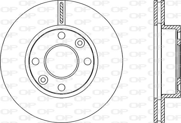 Open Parts BDA2250.20 - Тормозной диск autosila-amz.com