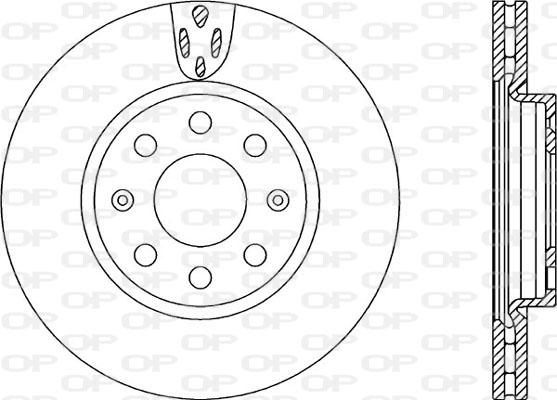 Open Parts BDA2258.20 - Тормозной диск autosila-amz.com