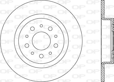 Open Parts BDA2740.10 - Тормозной диск autosila-amz.com
