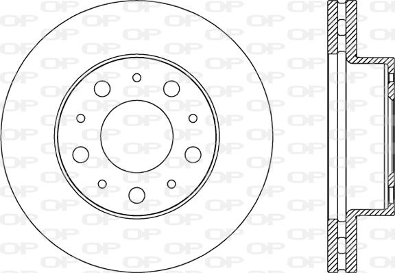 Open Parts BDA2786.20 - Тормозной диск autosila-amz.com