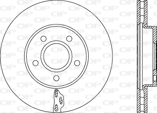 Open Parts BDA2739.20 - Тормозной диск autosila-amz.com