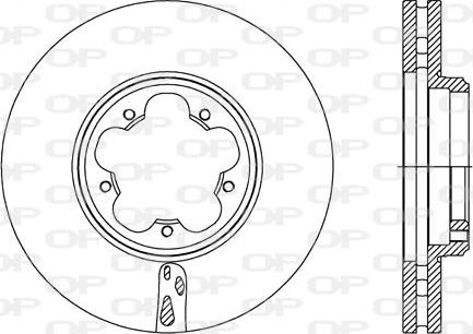 Open Parts BDA2738.20 - Тормозной диск autosila-amz.com