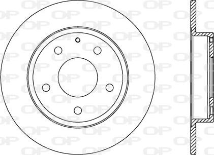 Open Parts BDA2728.10 - Тормозной диск autosila-amz.com