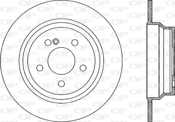 Open Parts BDR1995.10 - Тормозной диск autosila-amz.com