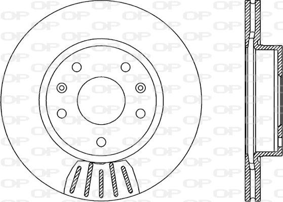 Open Parts BDR1968.20 - Тормозной диск autosila-amz.com