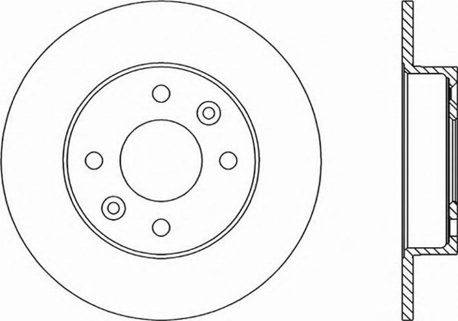 Open Parts BDR1447.10 - Тормозной диск autosila-amz.com