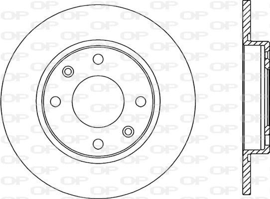 Open Parts BDR1431.10 - Тормозной диск autosila-amz.com