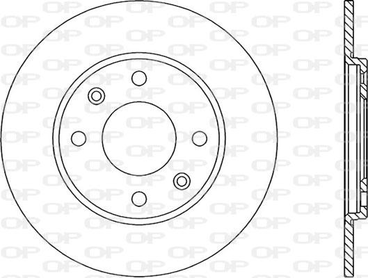 Open Parts BDR1433.10 - Тормозной диск autosila-amz.com
