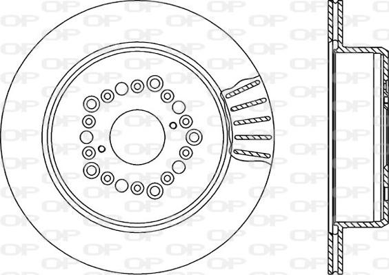 Open Parts BDR1568.20 - Тормозной диск autosila-amz.com