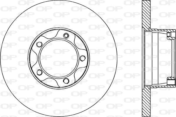 Open Parts BDR1578.10 - Тормозной диск autosila-amz.com