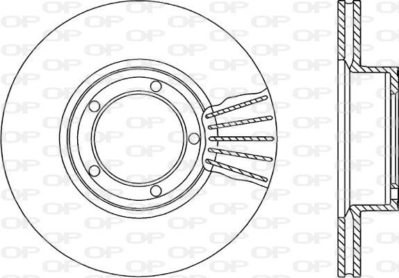 Open Parts BDR1664.20 - Тормозной диск autosila-amz.com