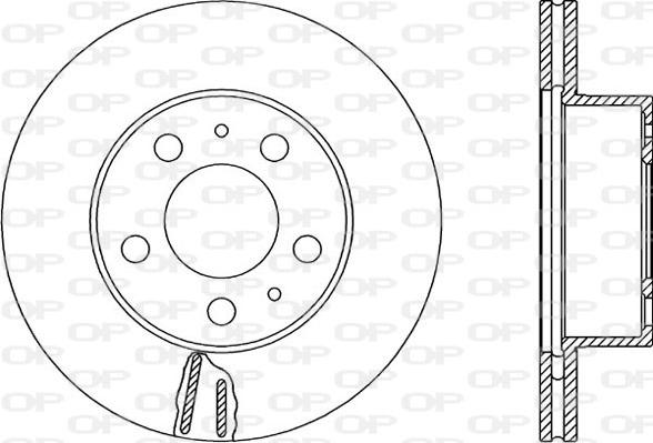 Open Parts BDR1601.20 - Тормозной диск autosila-amz.com