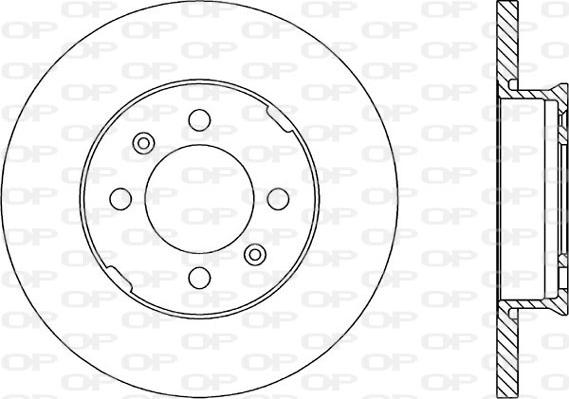 Open Parts BDR1049.10 - Тормозной диск autosila-amz.com