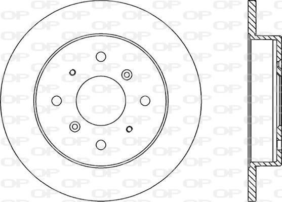 Open Parts BDR1056.10 - Тормозной диск autosila-amz.com