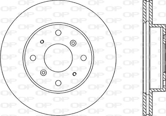 Open Parts BDR1053.20 - Тормозной диск autosila-amz.com