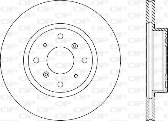 Open Parts BDR1052.20 - Тормозной диск autosila-amz.com