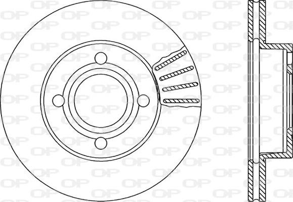 Open Parts BDR1032.20 - Тормозной диск autosila-amz.com