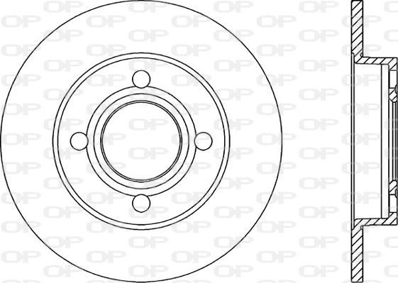 Open Parts BDR1022.10 - Тормозной диск autosila-amz.com